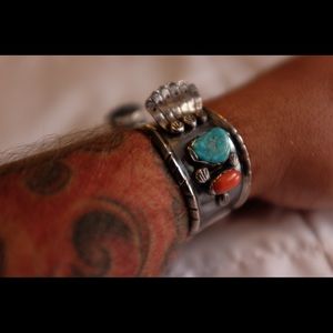 Native American Sterling Silver Watch Cuff
